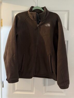 The North Face women’s Brown Full-Zip Fleece Jacket
